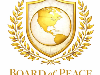 Logo charty Rady míru prezidenta Donalda Trumpa