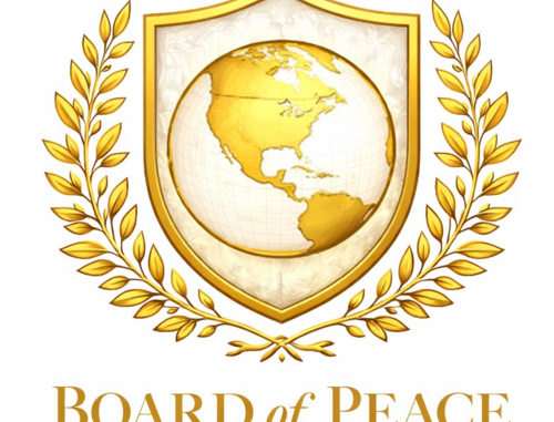 Logo charty Rady míru prezidenta Donalda Trumpa
